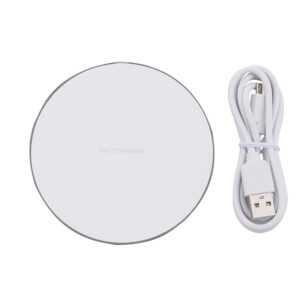 Carregador Rápido de Indução Redondo BRANCO