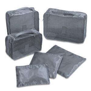 Kit Necessaires 6 Peças CINZA